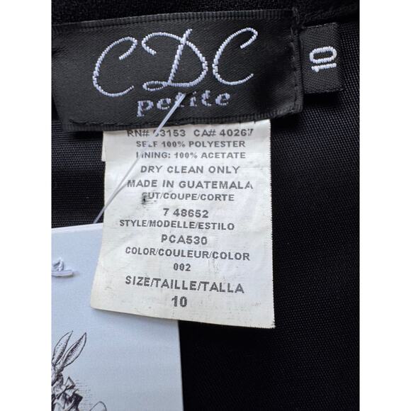 Vintage Y2K CDC Petite Black Dress - Size 10 - Picture 7 of 12